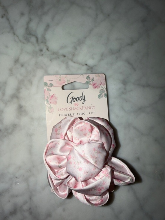 NWT LoveShackFancy x Goody  Pink Floral Wash Headband & Detangler Bundle